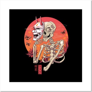 Hannya Yokai Mask Posters and Art